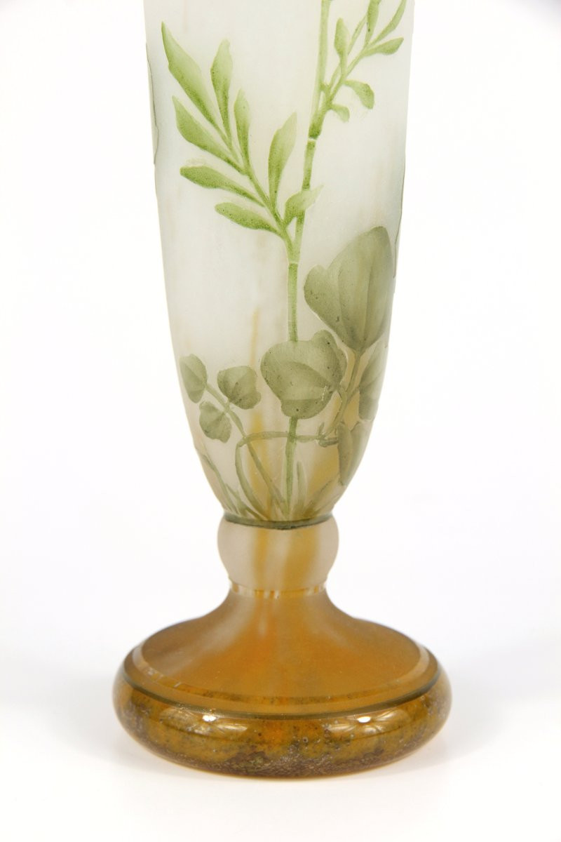 Vase Daum Nancy (cardamine)-photo-5