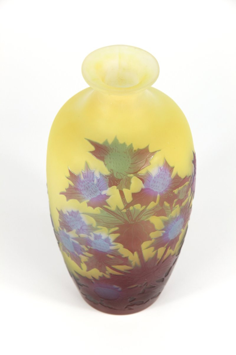 Vase Gallé (chardons)-photo-1
