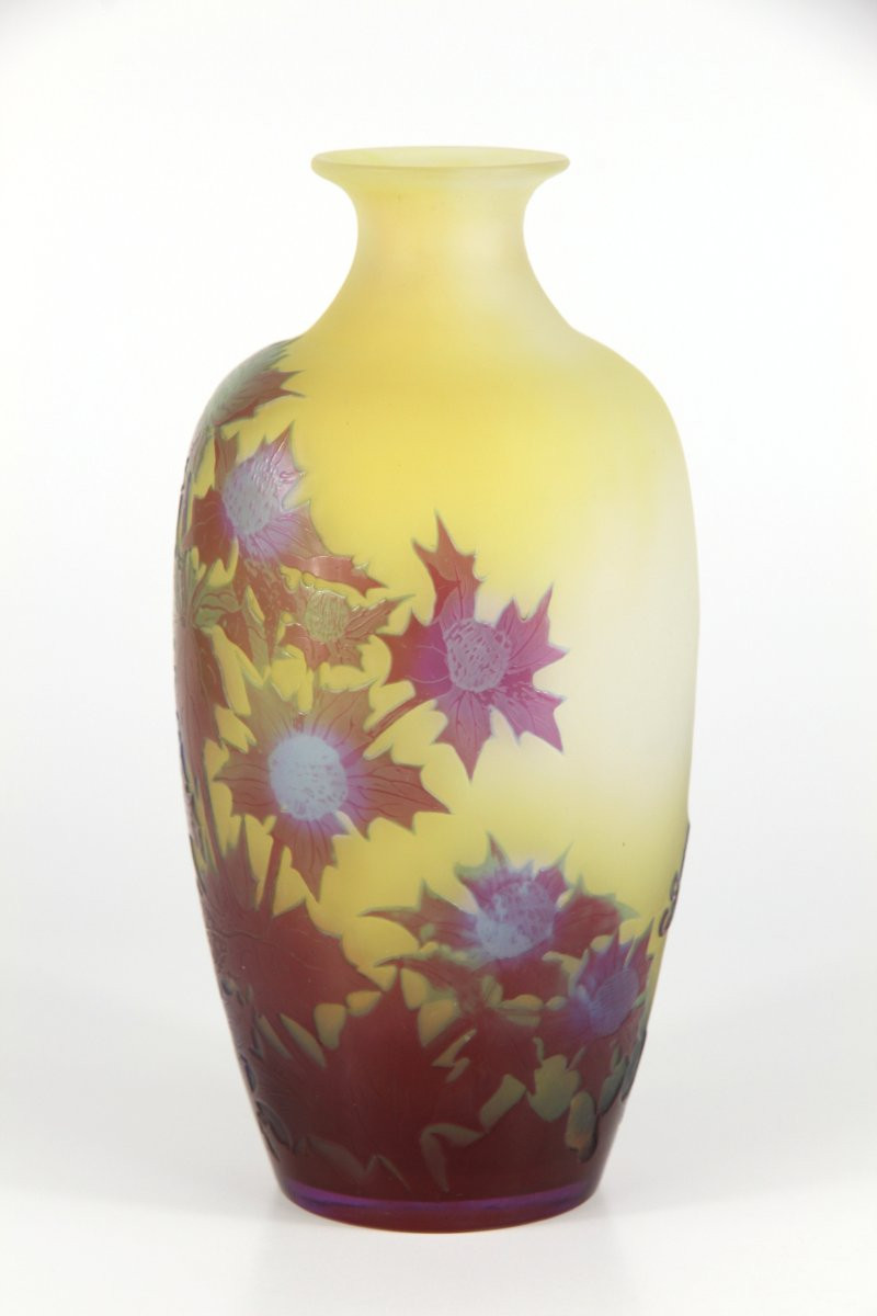 Vase Gallé (chardons)-photo-2