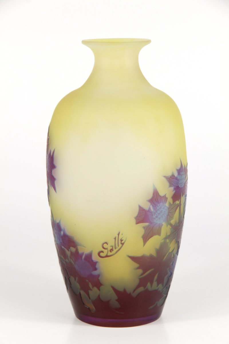 Vase Gallé (chardons)-photo-3