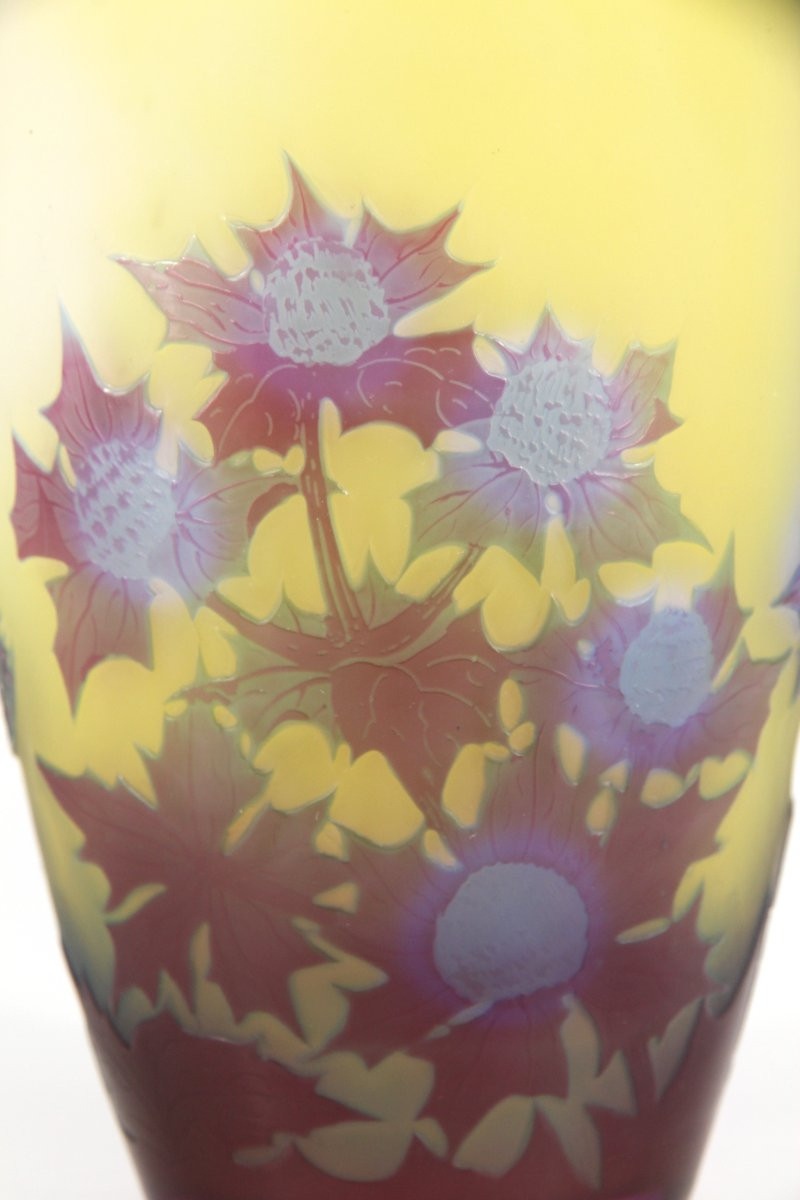 Vase Gallé (chardons)-photo-8