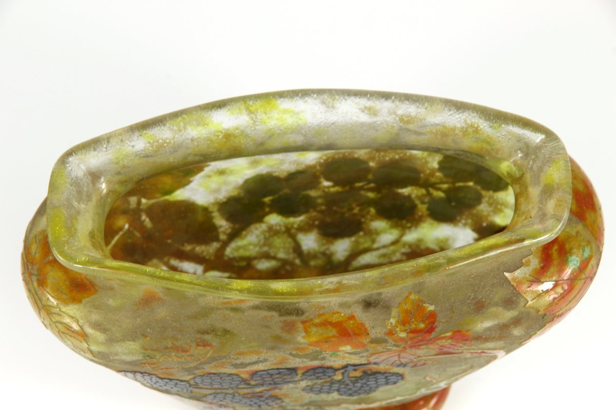 Vase Daum Nancy (mûres)-photo-3
