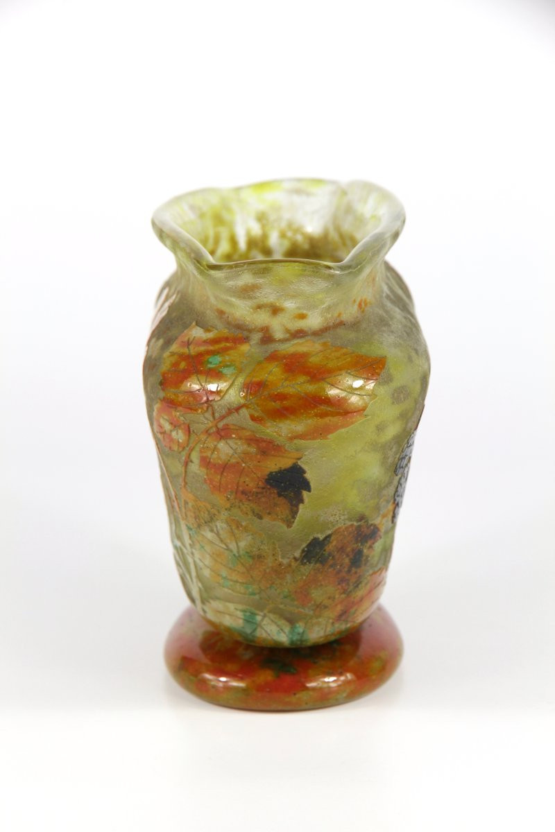 Vase Daum Nancy (mûres)-photo-1