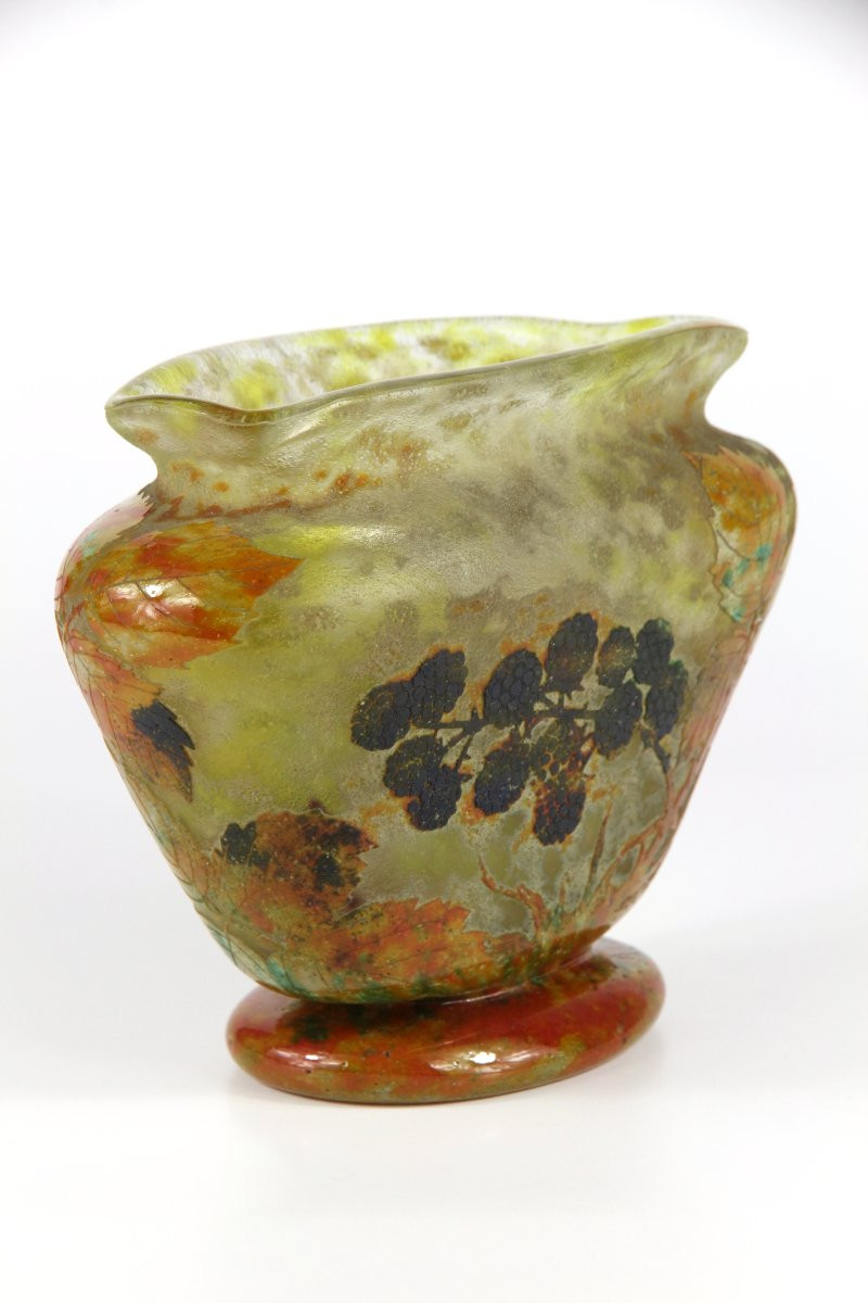 Vase Daum Nancy (mûres)-photo-2