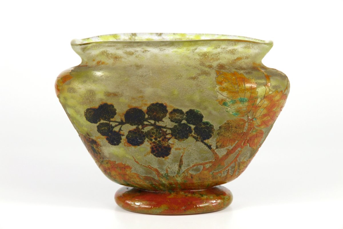 Vase Daum Nancy (mûres)-photo-3