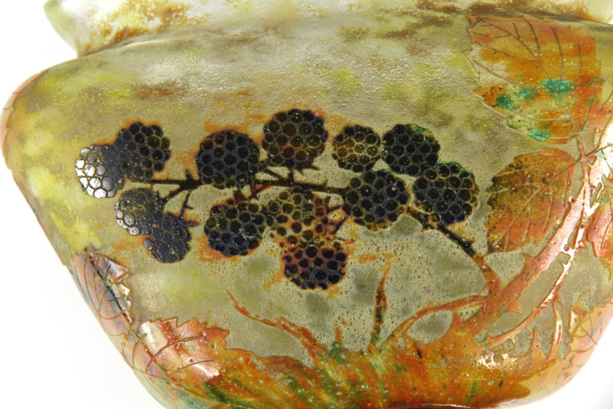 Vase Daum Nancy (mûres)-photo-5