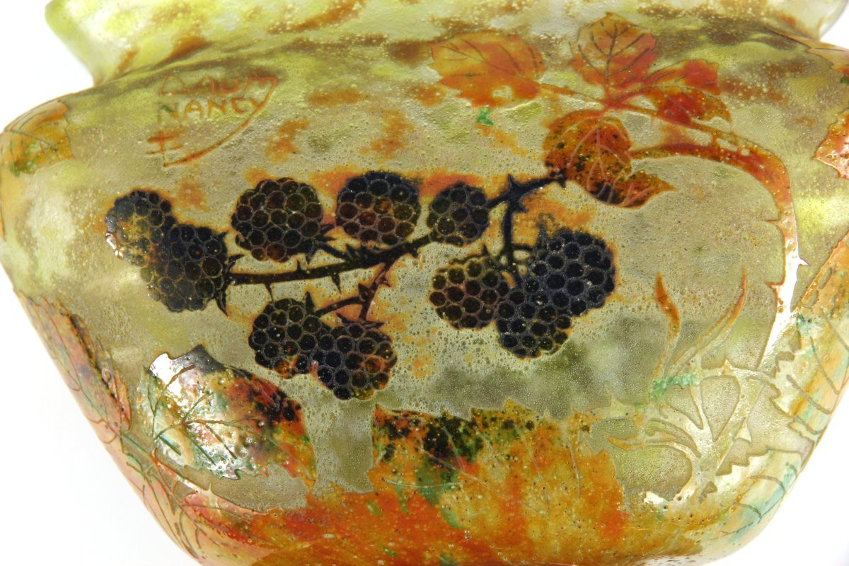 Vase Daum Nancy (mûres)-photo-6