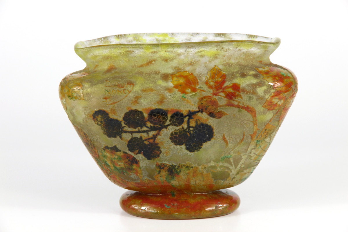 Vase Daum Nancy (mûres)