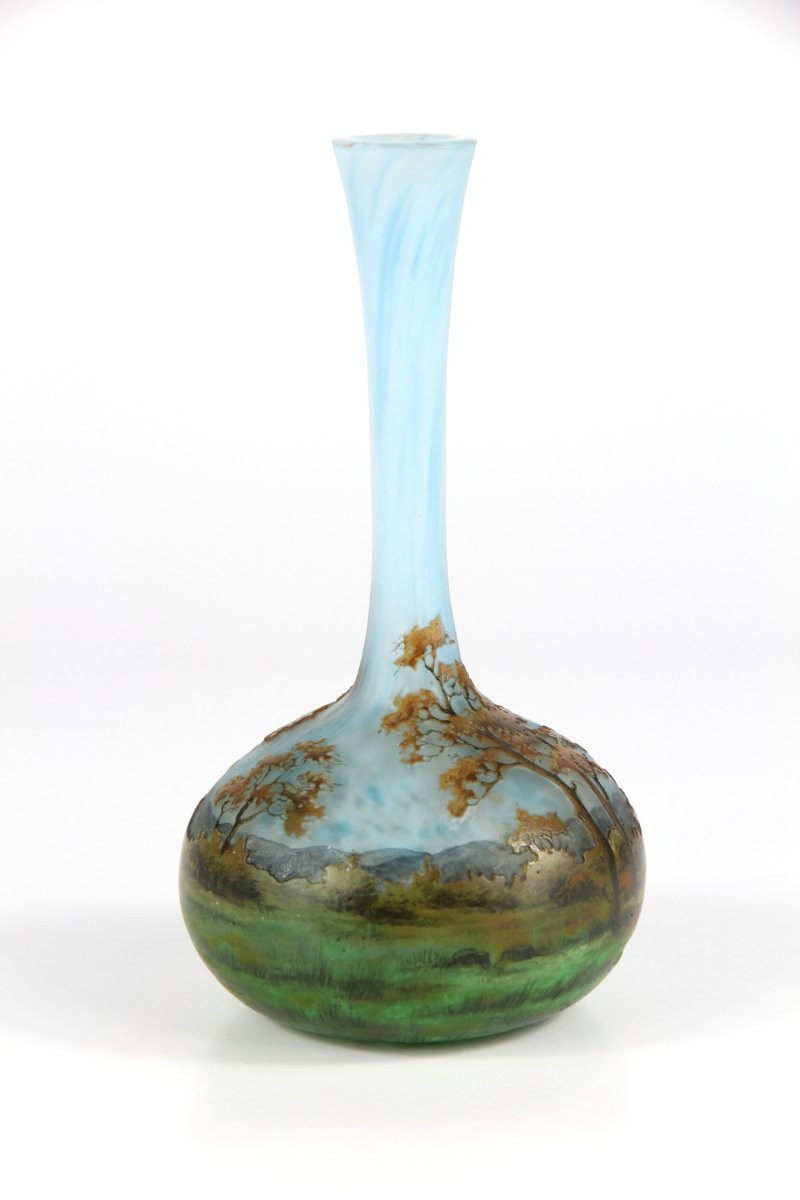 Daum Nancy Vase (lorraine Landscape)-photo-3