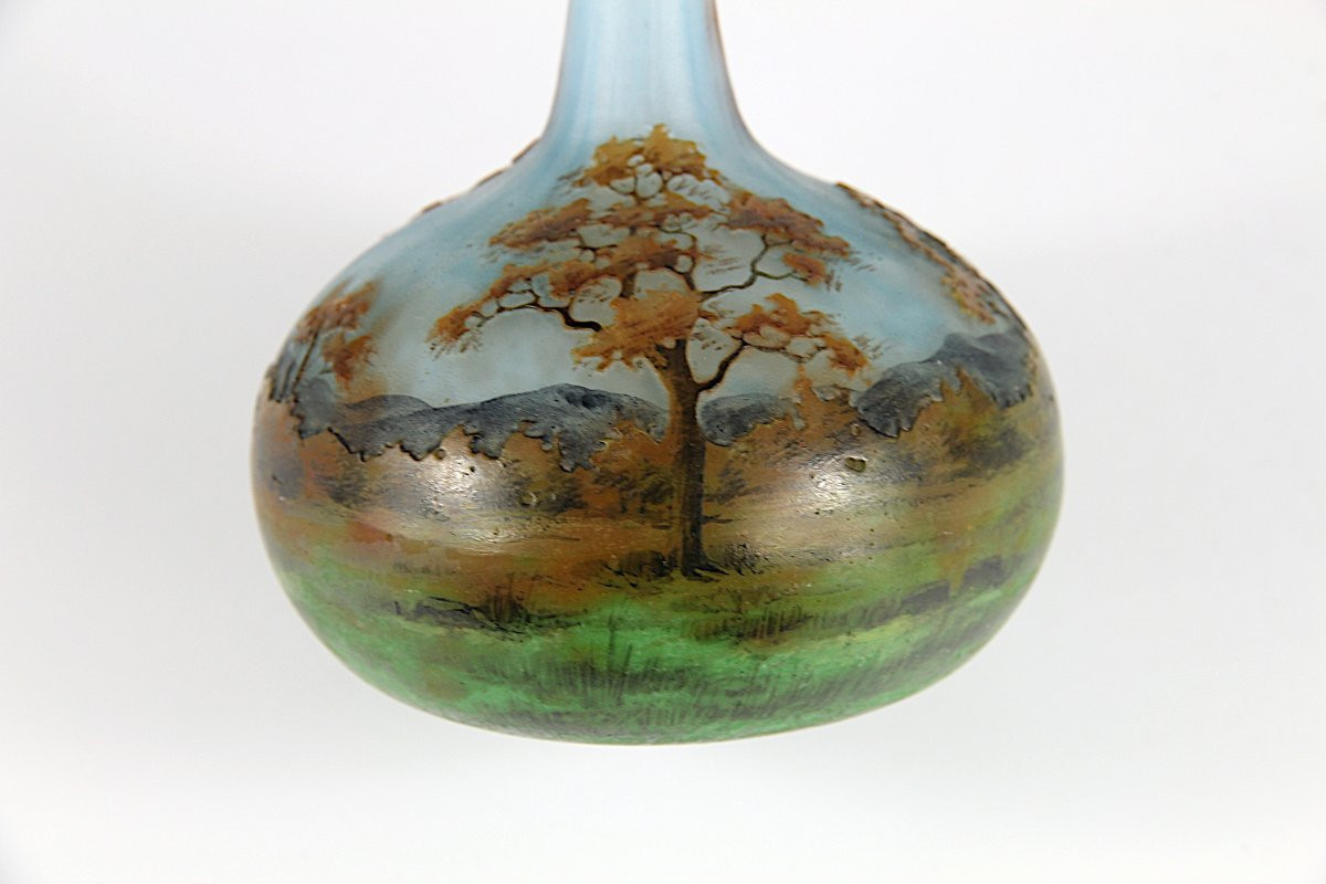 Daum Nancy Vase (lorraine Landscape)-photo-7