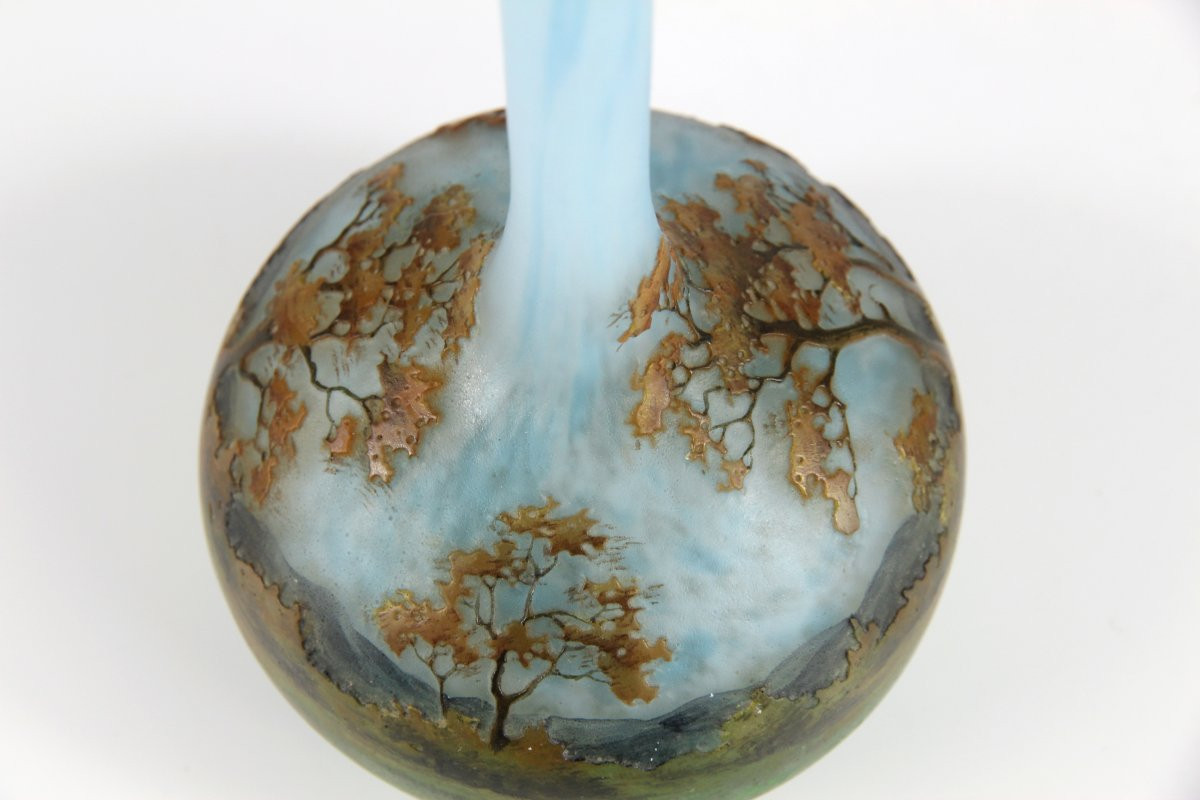 Daum Nancy Vase (lorraine Landscape)-photo-8
