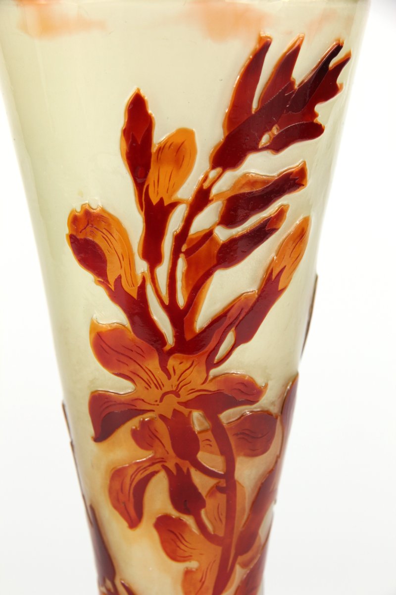 Vase Gallé (giroflées)-photo-4