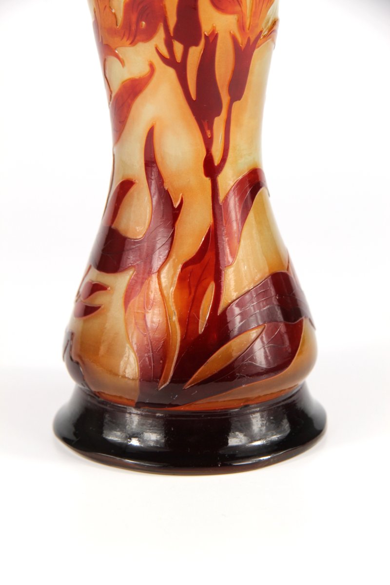Vase Gallé (giroflées)-photo-6