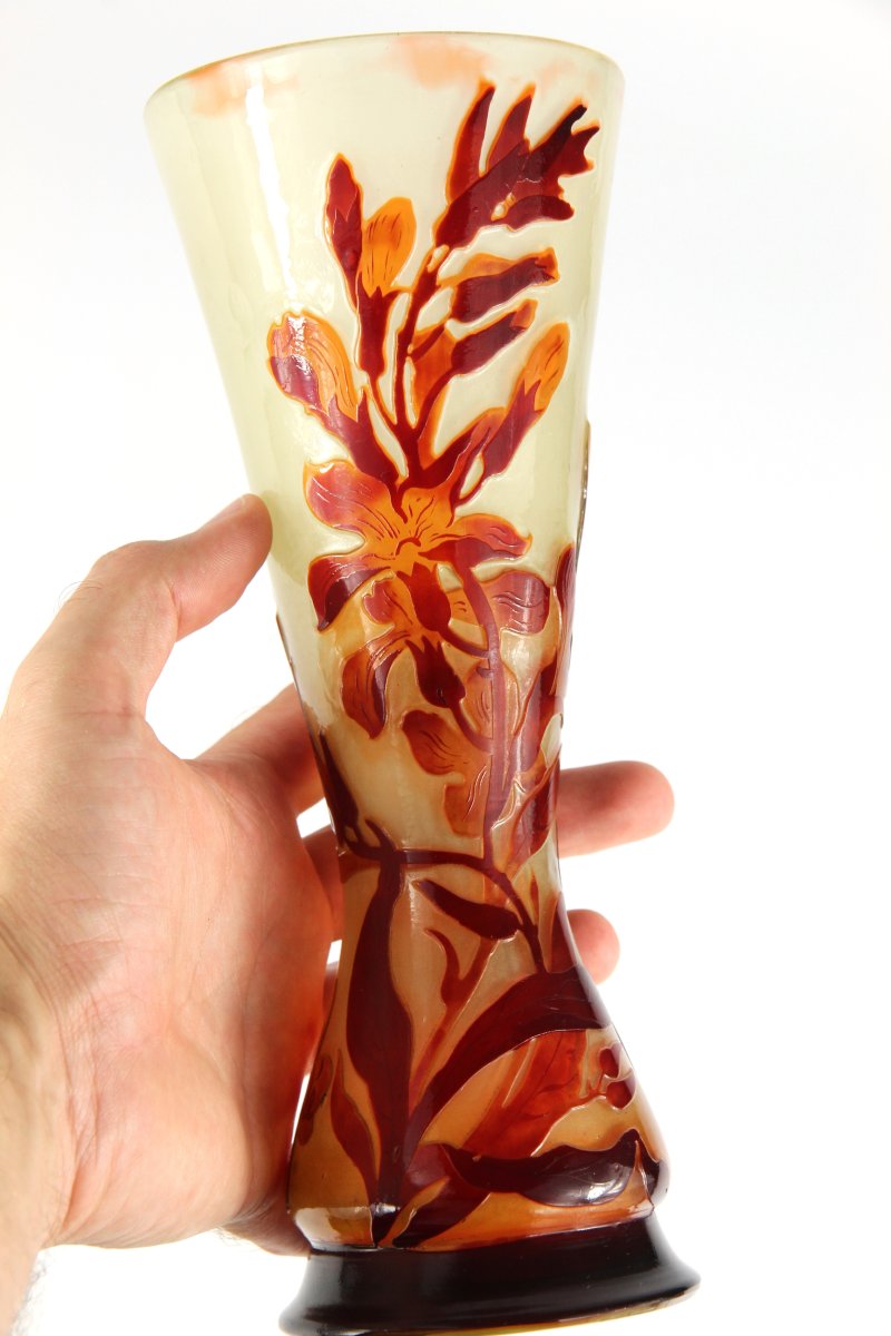 Vase Gallé (giroflées)-photo-7