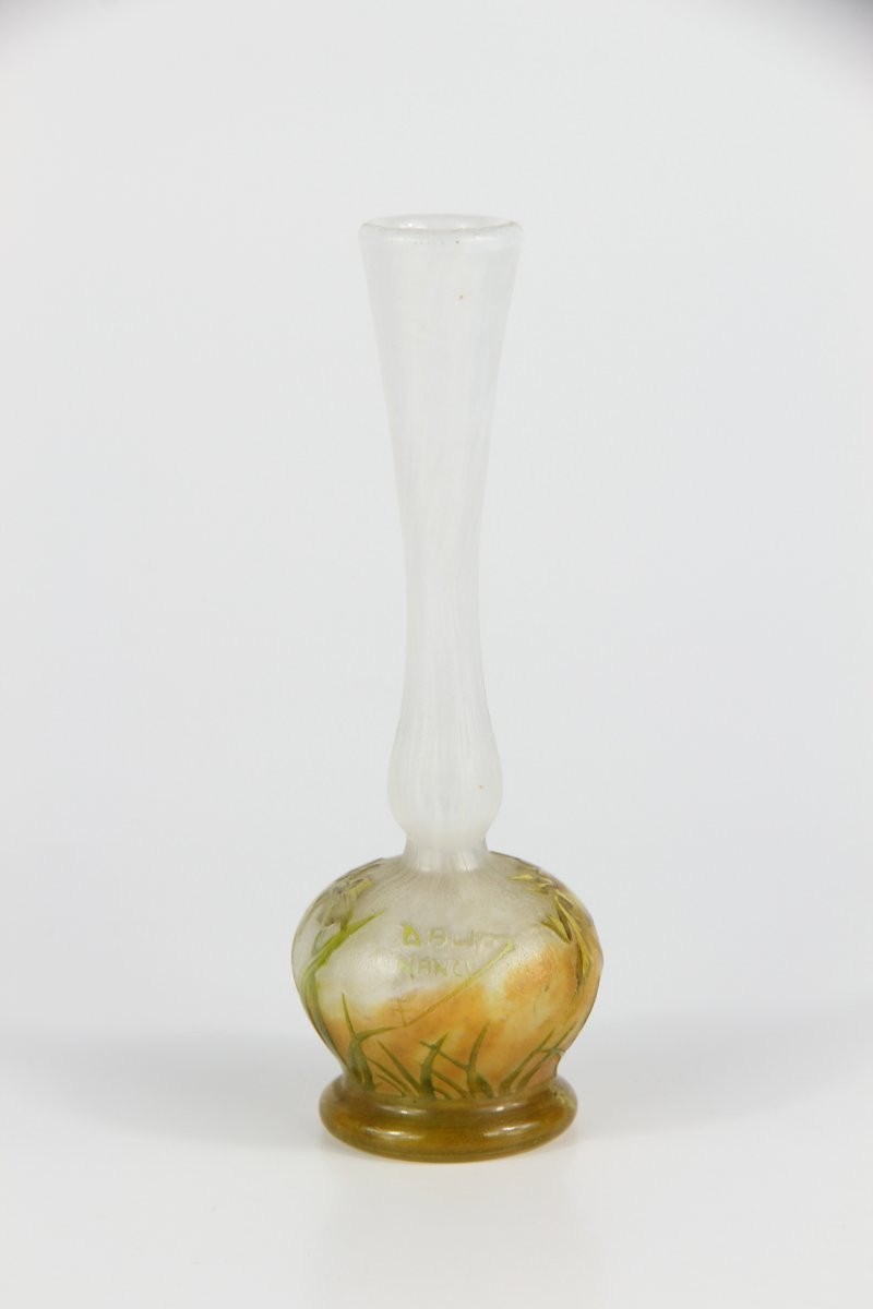 Vase Daum Nancy (iris)-photo-3