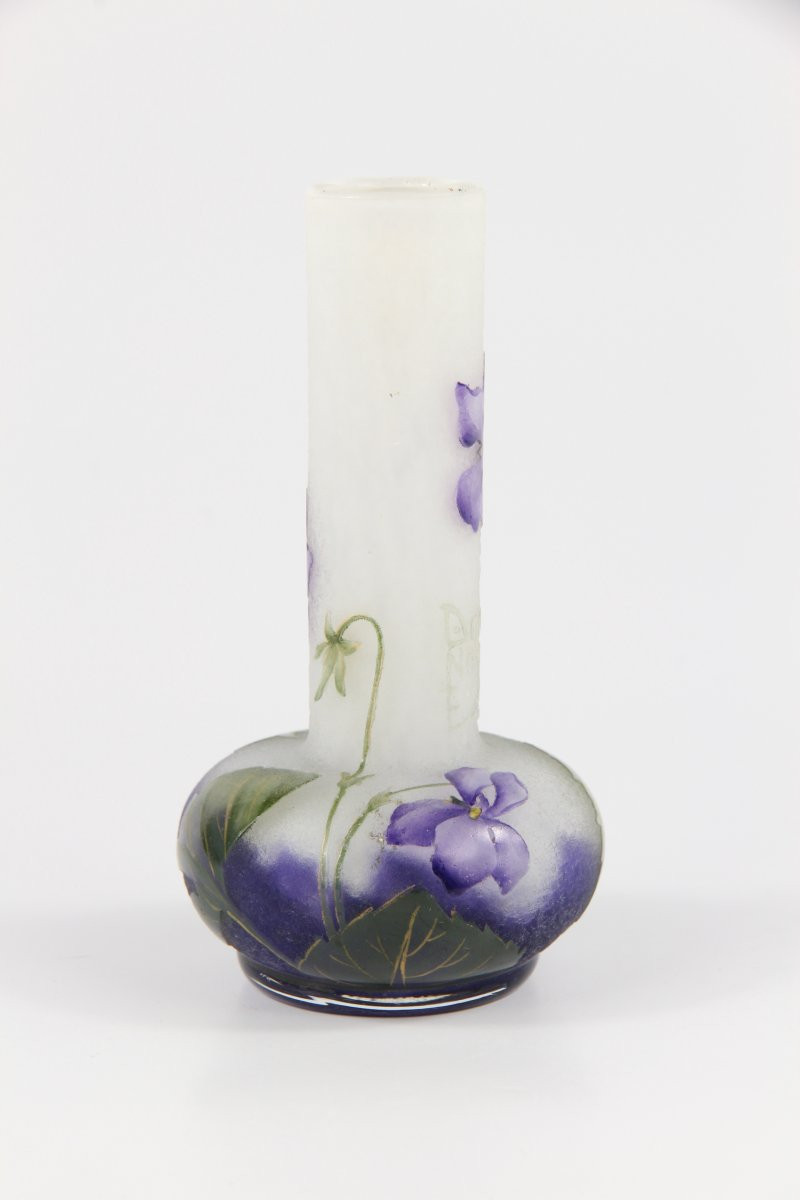 Vase Daum Nancy (violettes)-photo-3