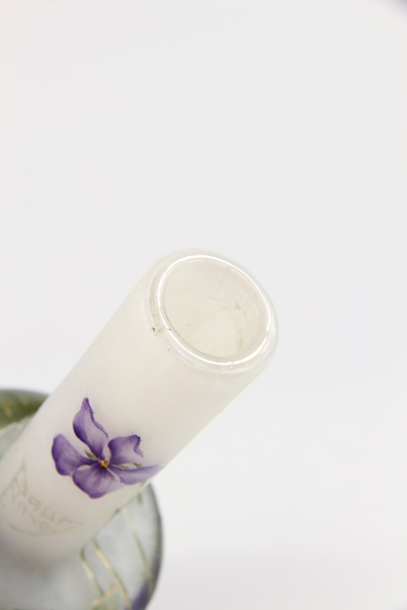 Vase Daum Nancy (violettes)-photo-4