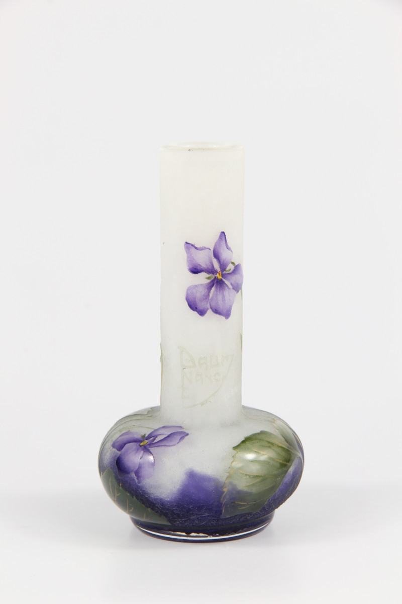 Vase Daum Nancy (violettes)