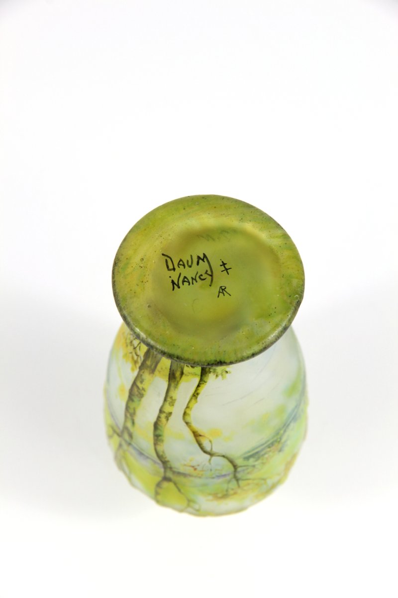 Daum Nancy Vase (lake Landscape)-photo-3