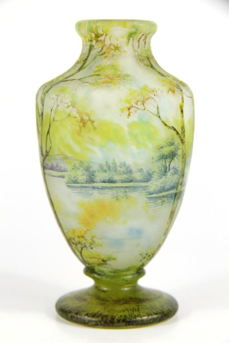 Daum Nancy Vase (lake Landscape)-photo-1