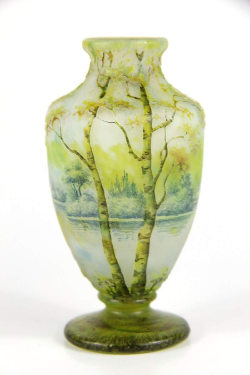 Daum Nancy Vase (lake Landscape)-photo-2