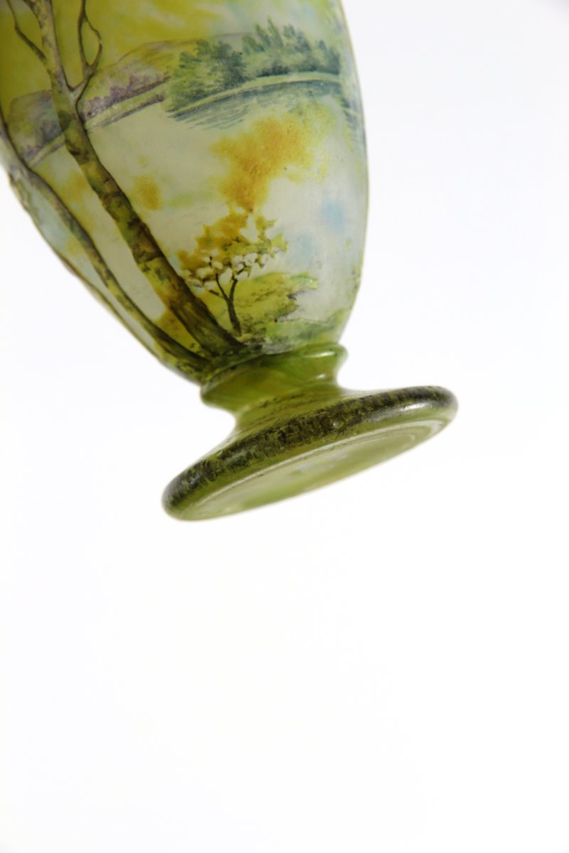 Daum Nancy Vase (lake Landscape)-photo-6