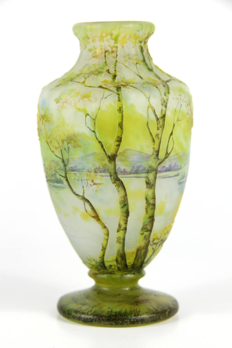 Daum Nancy Vase (lake Landscape)