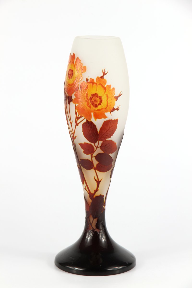 Vase Gallé (roses)-photo-1