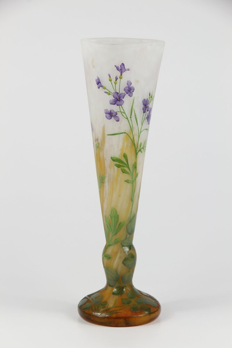 Vase Daum Nancy (cardamine)-photo-3