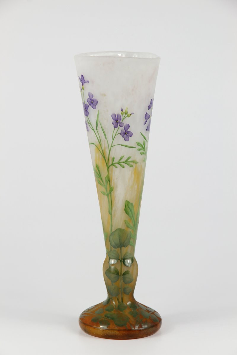 Vase Daum Nancy (cardamine)-photo-4