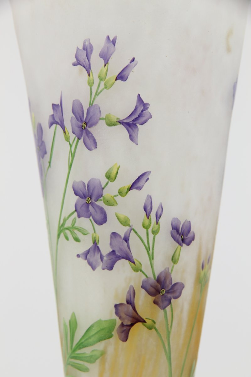Vase Daum Nancy (cardamine)-photo-8