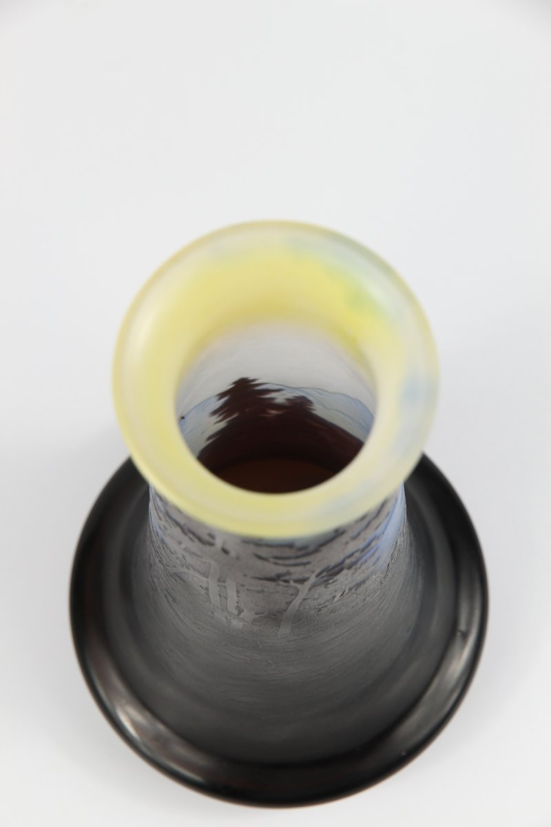 Vase Gallé (paysage alpin)-photo-5