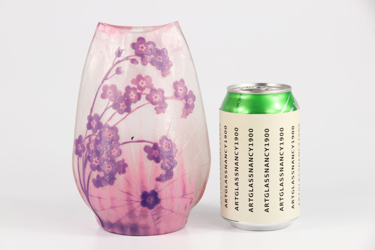 Gallé Vase (primroses And Spiderweb)-photo-2