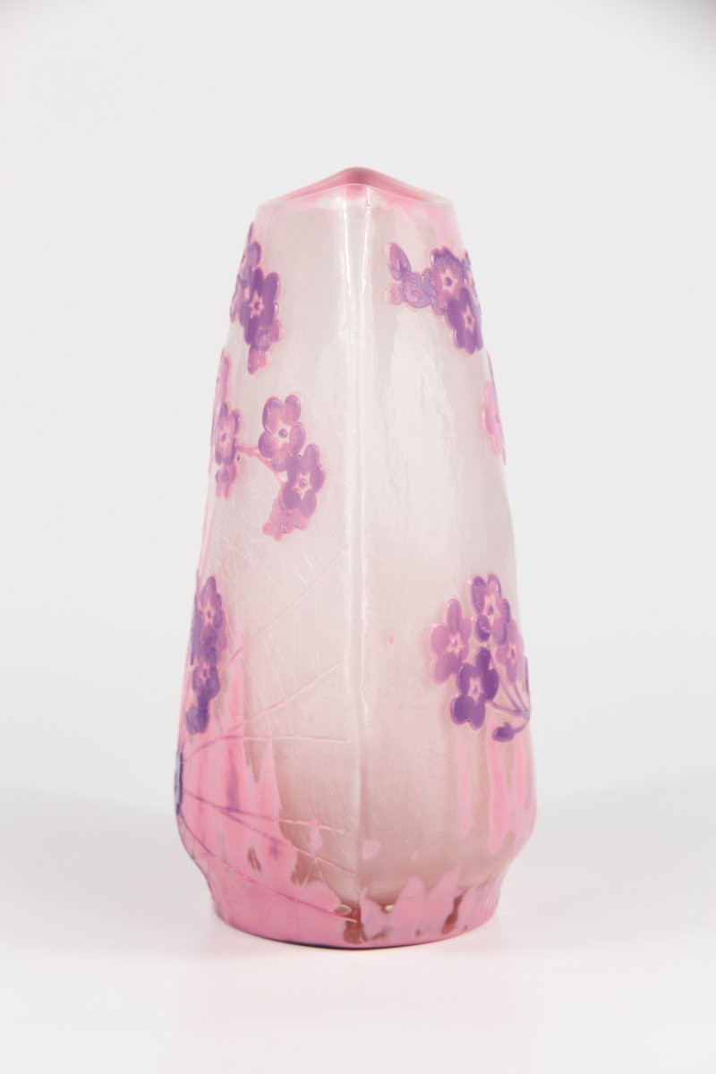 Gallé Vase (primroses And Spiderweb)-photo-2