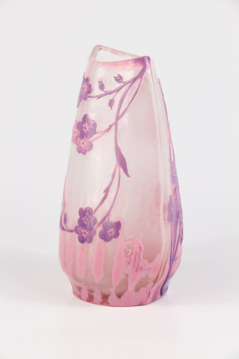 Gallé Vase (primroses And Spiderweb)-photo-4