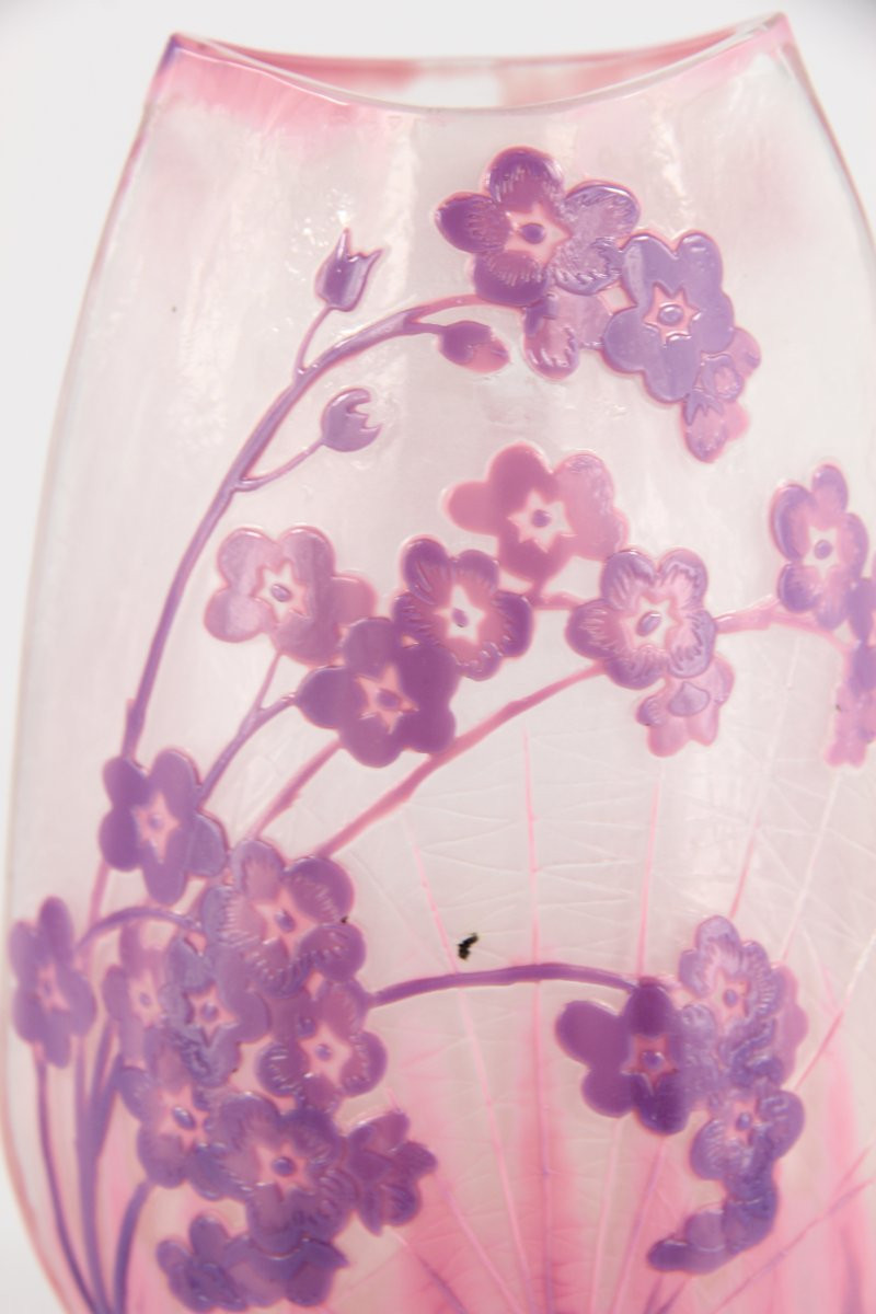 Gallé Vase (primroses And Spiderweb)-photo-7