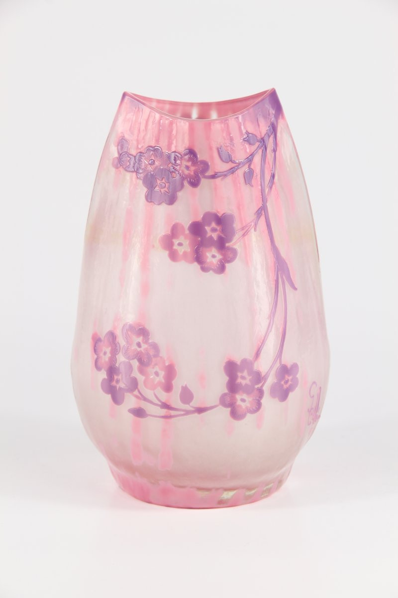 Gallé Vase (primroses And Spiderweb) No. 2-photo-4