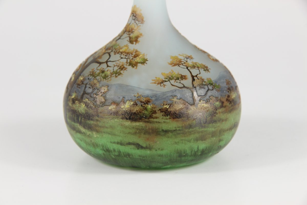 Daum Nancy Vase (lorraine Landscape)-photo-6