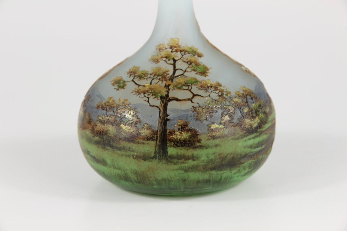 Daum Nancy Vase (lorraine Landscape)-photo-7