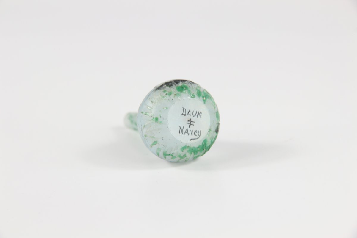 Vase miniature Daum Nancy (cygne)-photo-3
