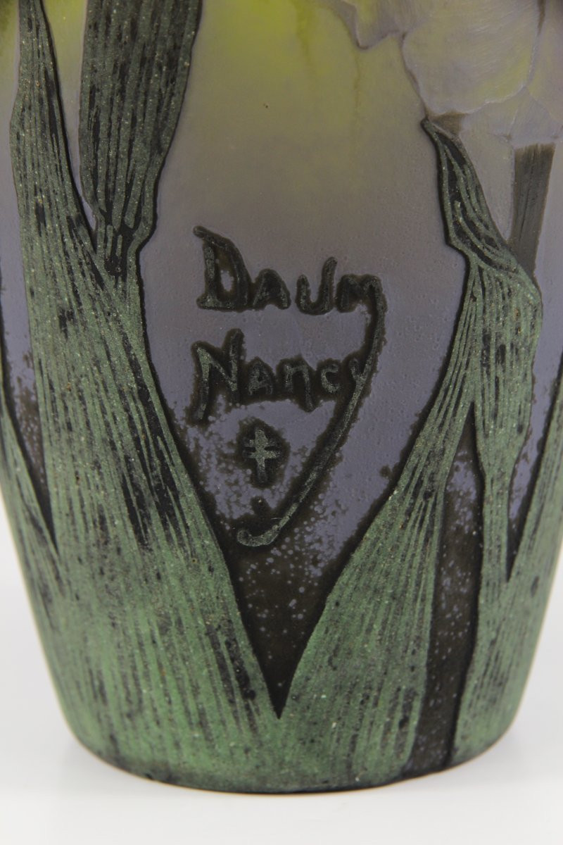 Vase Daum Nancy (Iris)-photo-3