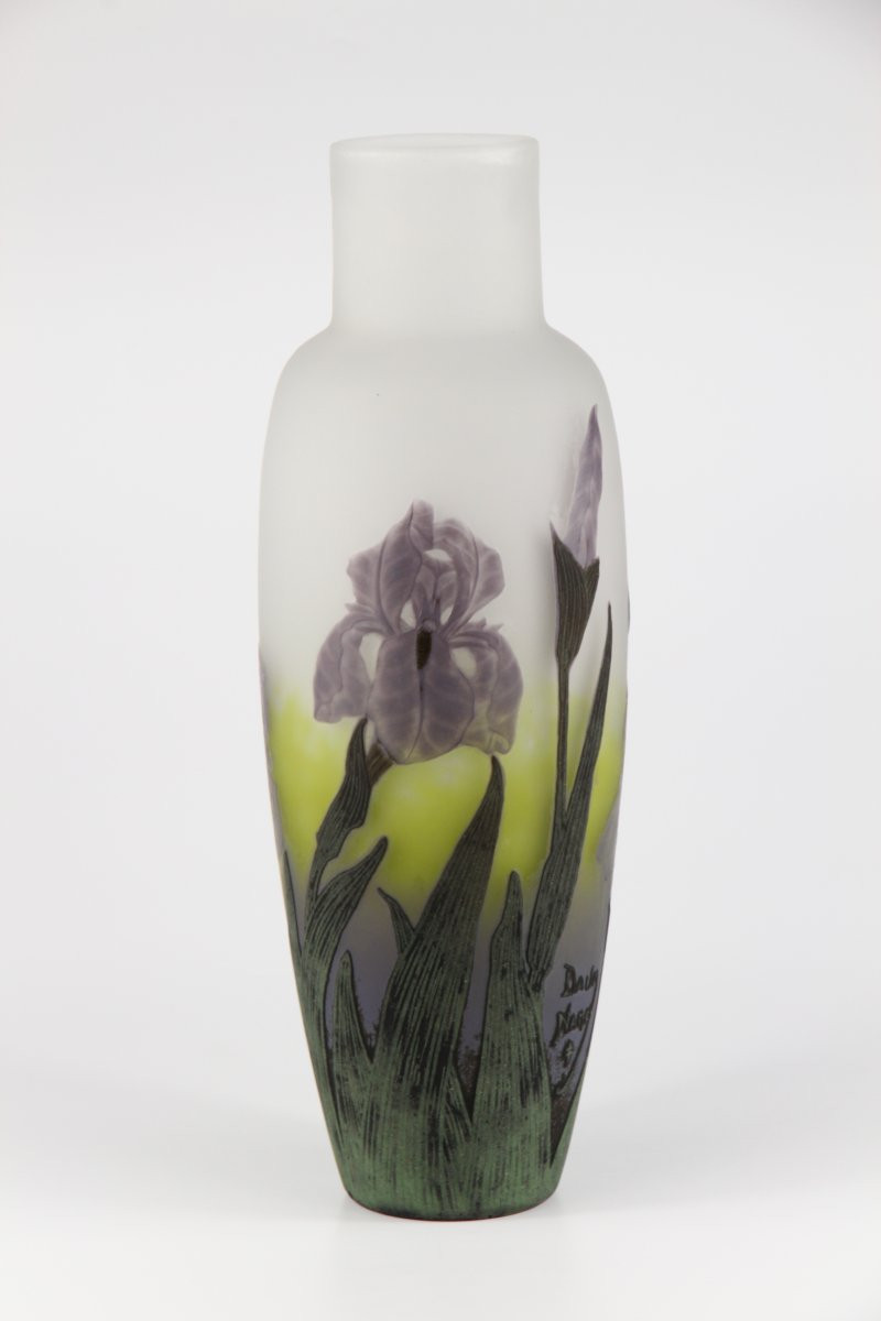 Vase Daum Nancy (Iris)-photo-3