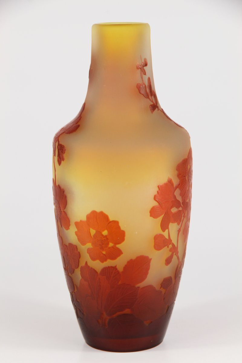 Gallé Vase (apple Blossoms)-photo-5