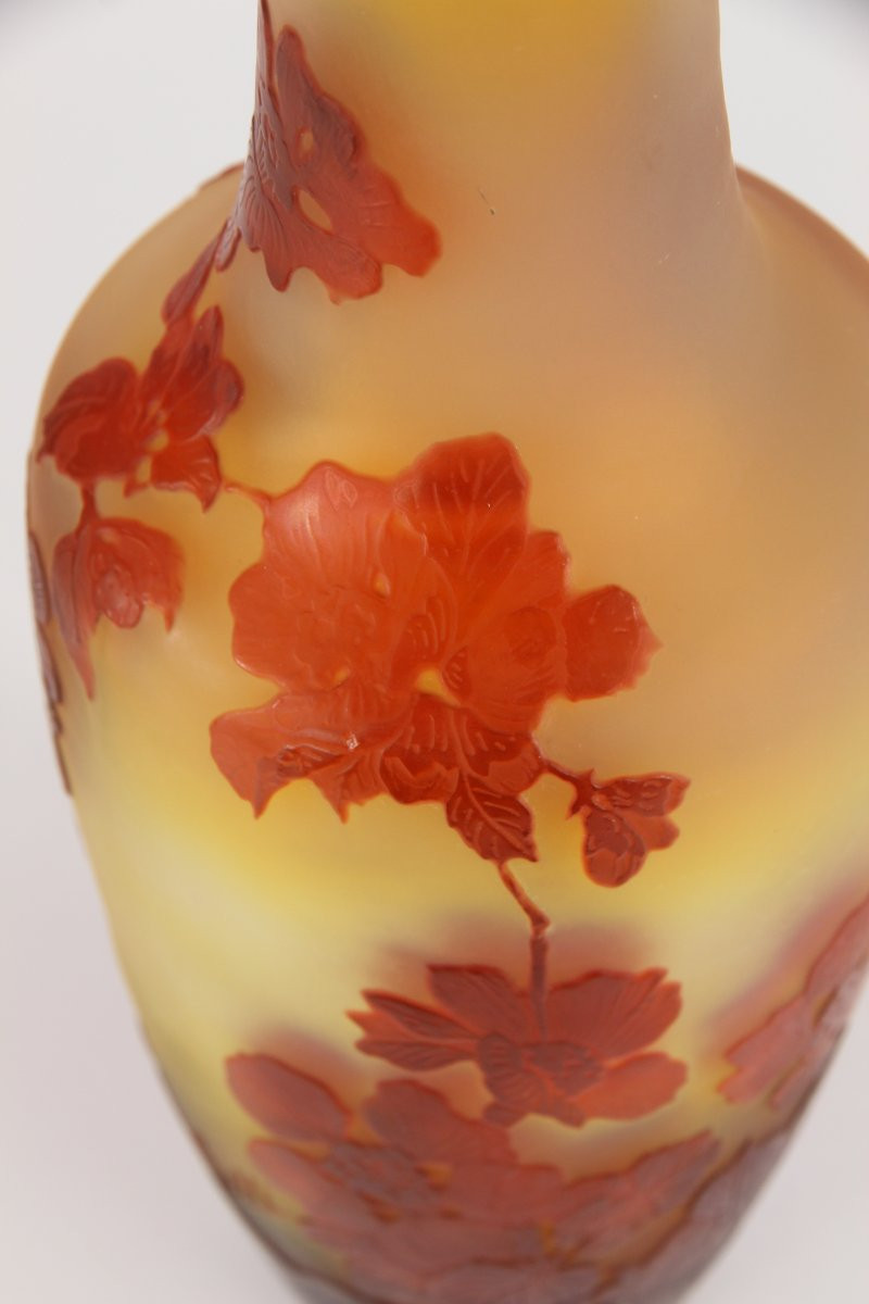 Gallé Vase (apple Blossoms)-photo-8