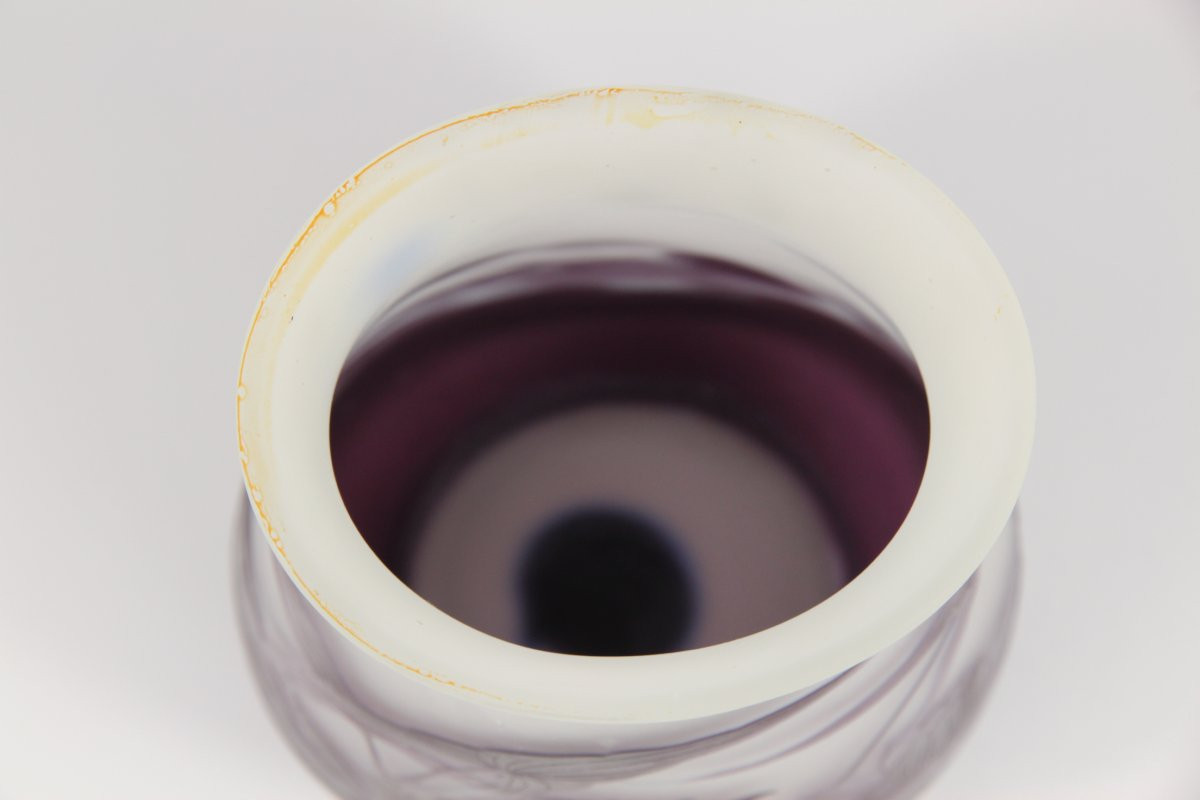 Gallé Vase (water Lilies And Arrowheads)-photo-3