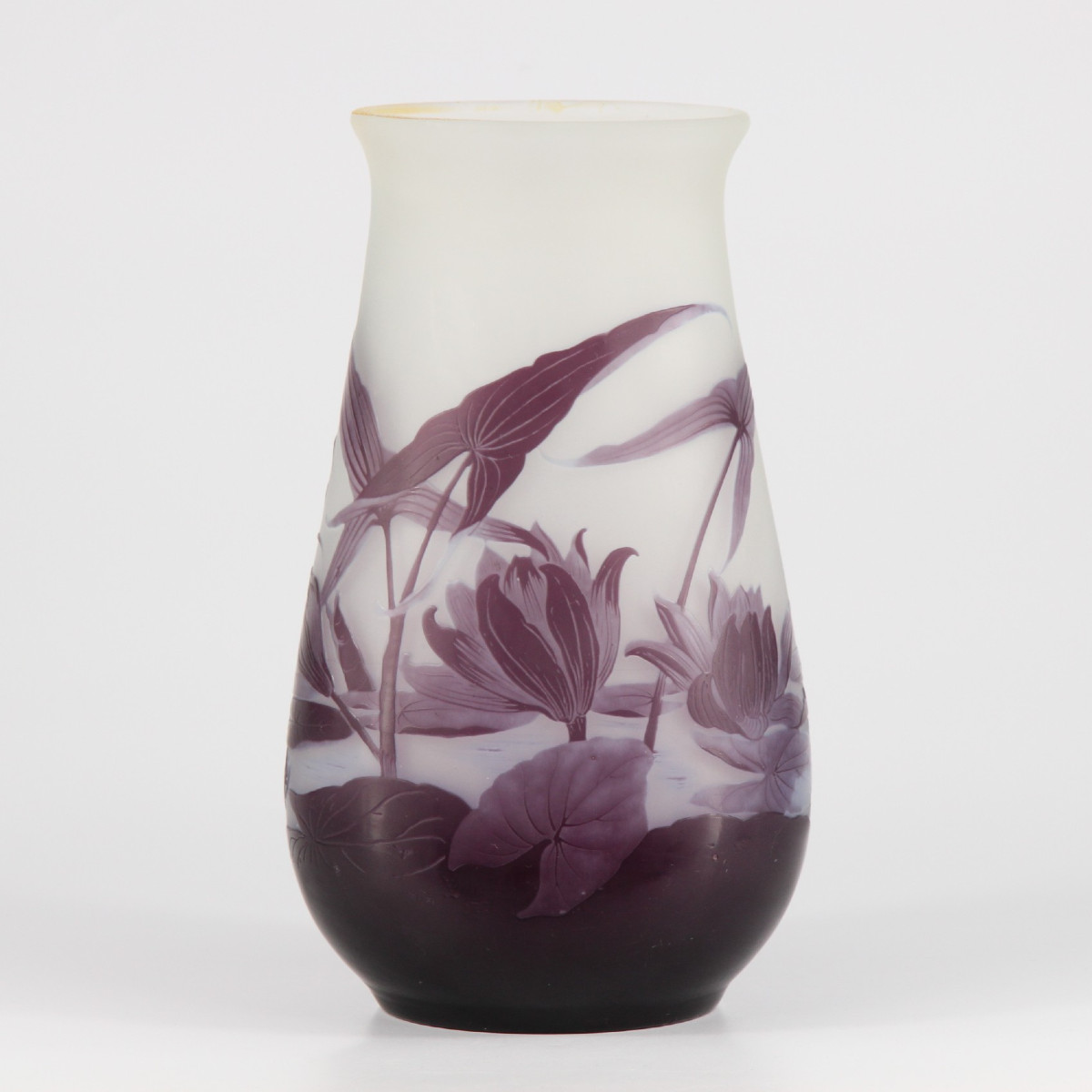 Gallé Vase (water Lilies And Arrowheads)