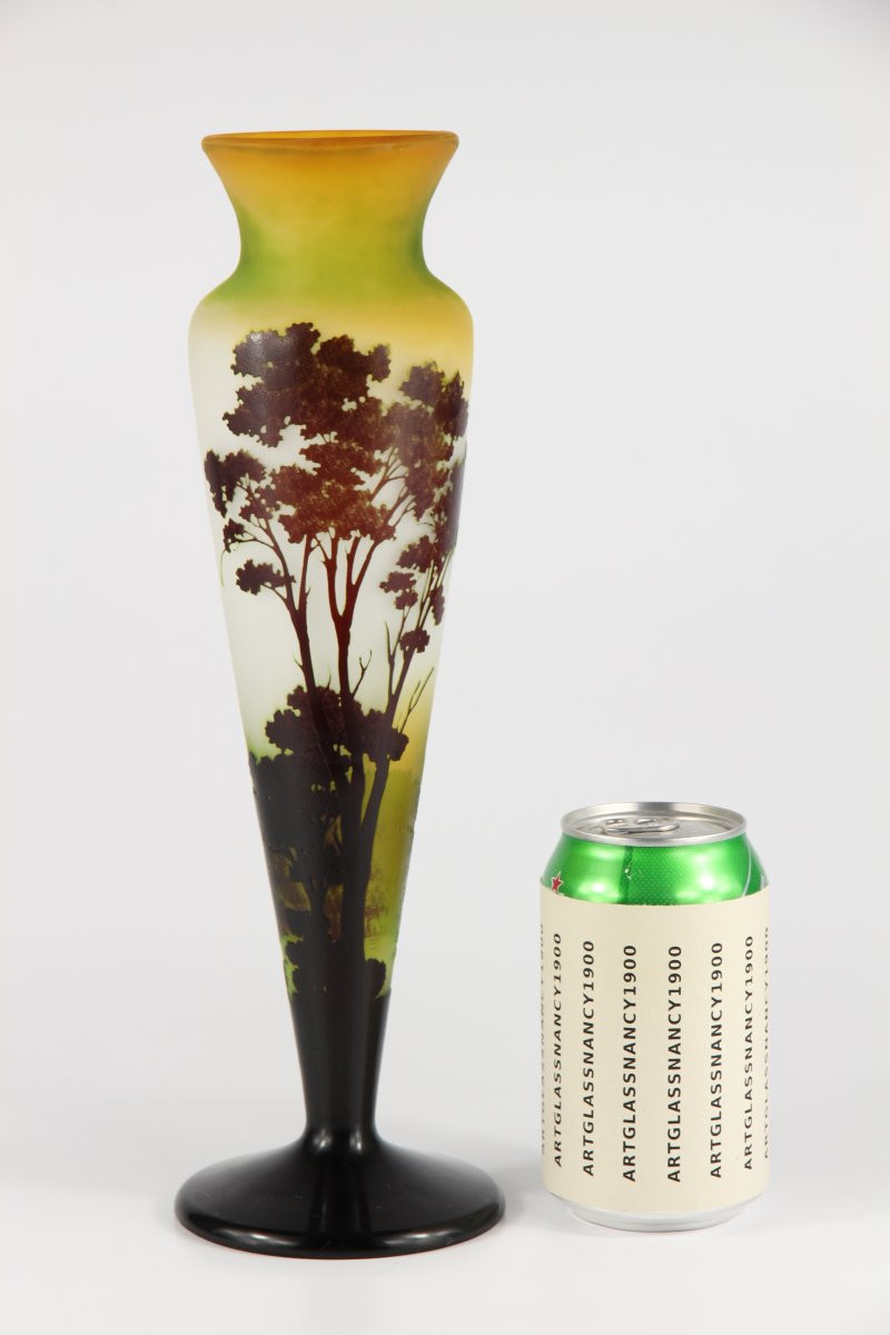 Gallé Vase (river Landscape)-photo-2