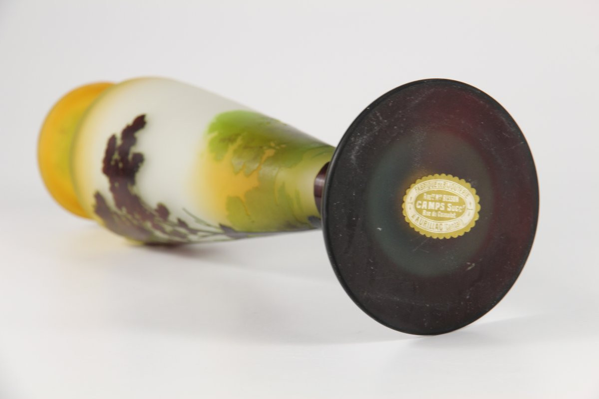 Gallé Vase (river Landscape)-photo-3