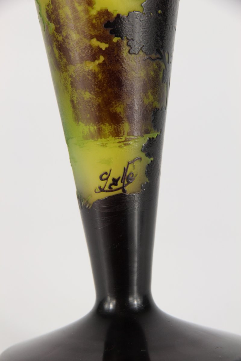 Gallé Vase (river Landscape)-photo-4