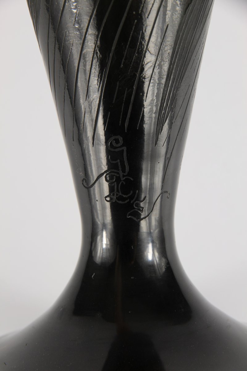 Vase Gallé (Glaïeuls)-photo-3